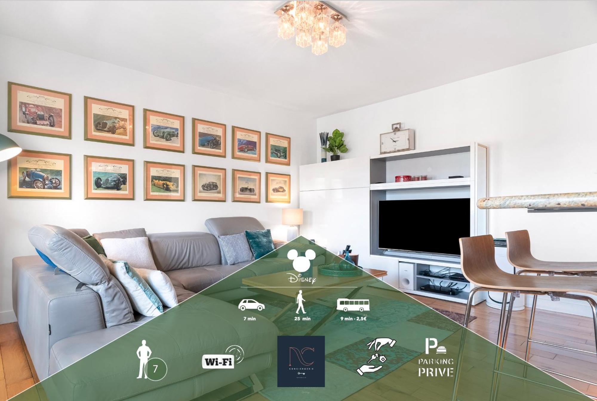 Disneyland-Paris 7Pers, Parking, Wifi, Ac Serris Ngoại thất bức ảnh